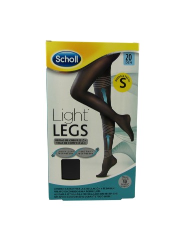 Scholl Light Legs Compression Tights 20Den Black Small