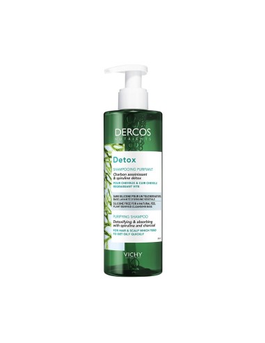 Dercos Nutrients Detox Oily Scalp Shampoo 250ml