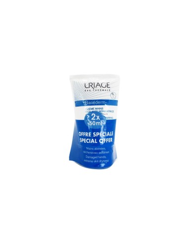 Uriage Bariéderm Insulating and Repairing Hand Cream 2x50ml