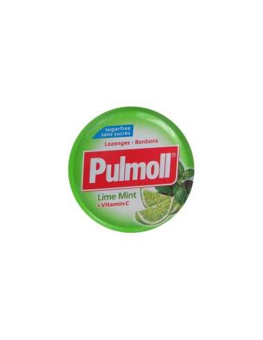 Pulmoll Mint Lime + Sugar Free Vitamin C 45gr