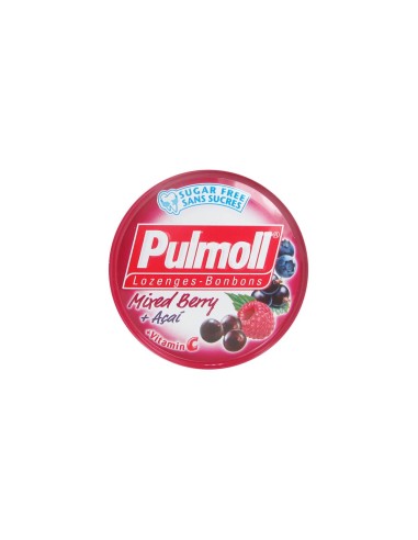Pulmoll Wild Fruit Lozenges + Acai and Vitamin C Sugar Free 45gr