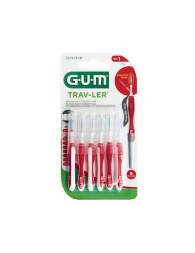 Gum Trav-ler Dental Brush 0.8mm x6