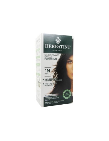 Herbatint Permanent Hair Color Gel 1N Black 150ml