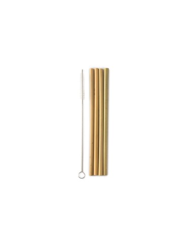 The HUMBLE Co. 4 Bamboo straws + 1 brush