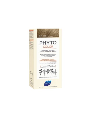 Phyto Color Permanent Coloring with Vegetable Pigments 9.8 very clear blonde beige