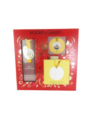 Roger Gallet Pack Bois d'Orange perfumed water 100ml + 50g perfumed soap + ceramic to perfume