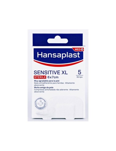 Hansaplast Sensitive XL Sterile 6x7cm 5 pcs