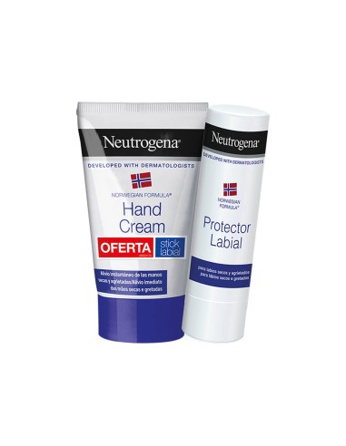 Neutrogena Pack Concentrated Hand Cream 50ml and Lip Stick 5g