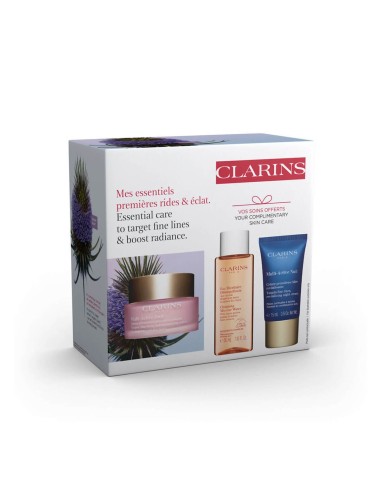 Clarins Coffret Essential Care to Target Fine Lines and Boost Radiance