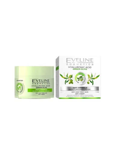 Eveline Cosmetics Hyaluronic Acid Green Olive Cream 50ml