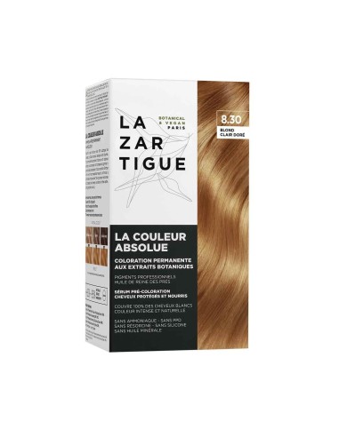 Lazartigue La Couleur Absolue Permanent Haircolour 8.30 Light Golden Blond