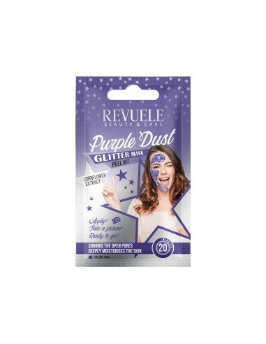 Revuele Sachets Glitter Mask Peel Off Purple Dust 15ml