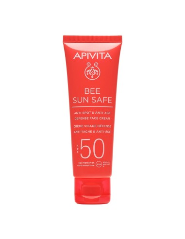 Apivita Bee Sun Safe Anti-Spot and Anti-Age Defence Face Cream SPF50 50ml