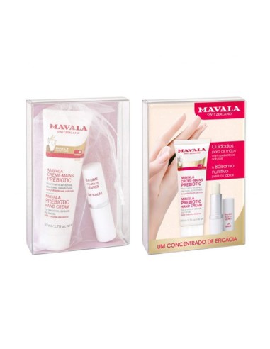Mavala Duo Prebiotic Hand Cream 50ml and Lip Balm 4.5g