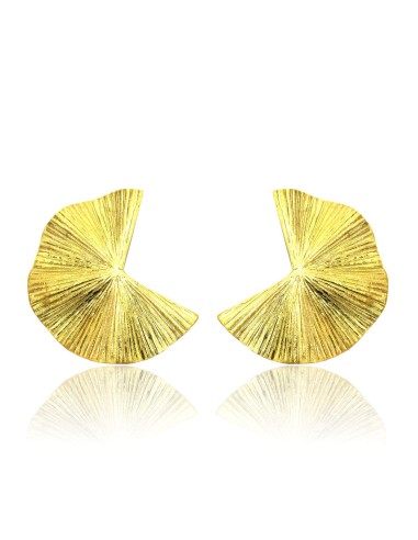 MRio Spirit Golden Silver Fan Earrings