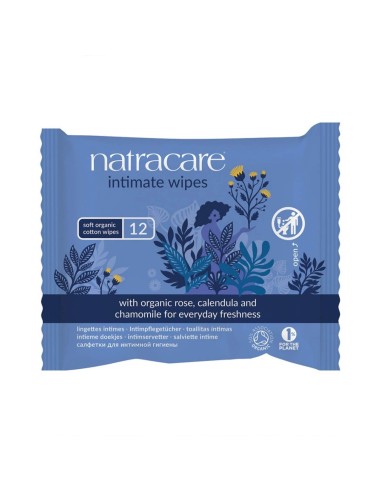 Natracare Intimate Wipes x12 Units