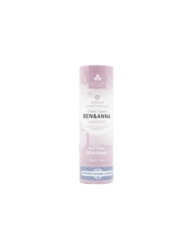 Ben Anna Deodorant Natural Sensitive Cherry Blossom Japanese Stick Paper 60g