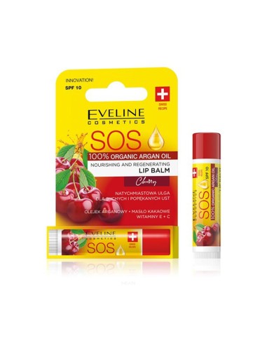 Eveline Cosmetics SOS Lip Balm Cherry SPF10 4,2g