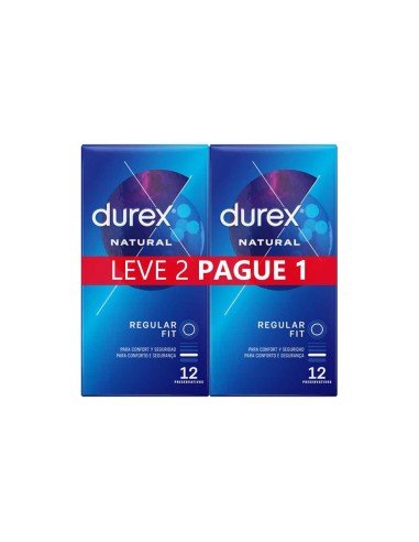 Durex Natural Plus Duo Condoms 12 Units