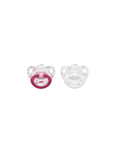 NUK Happy Days 6-18M Silicone Pacifier x2