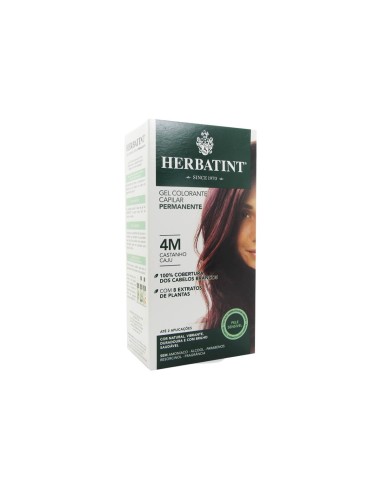Herbatint Permanent Hair Color Gel 4M Cashew Brown 150ml