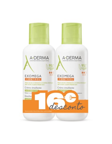 A-Derma Exomega Control Body Cream 400mlx2