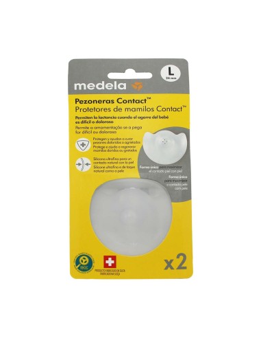 Medela Silicone Nipples Contact L 24mm x2